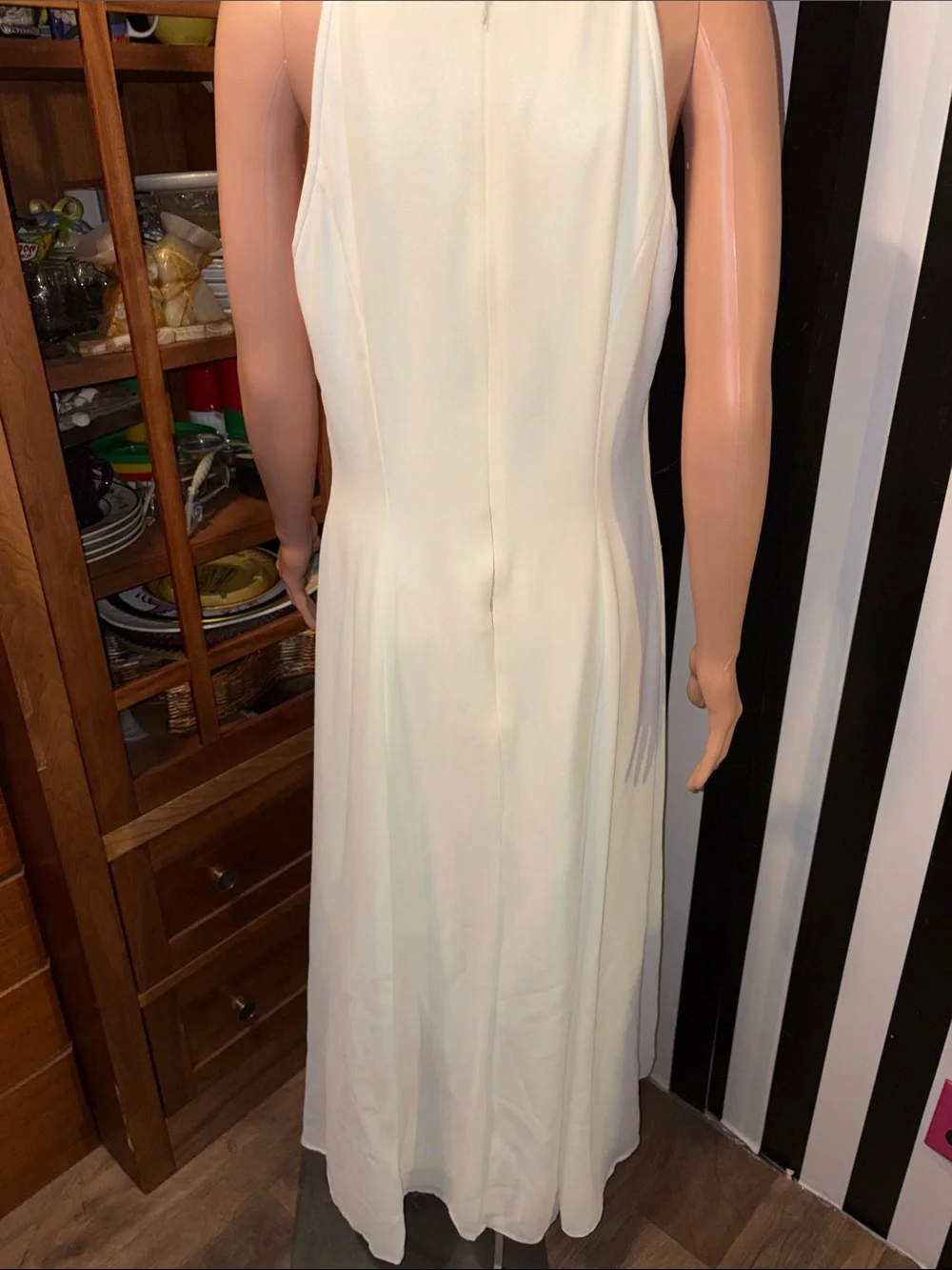 Scott McClintock Millenium 2000  Sleeveless Maxi Wedding Gown Embroidered Dress